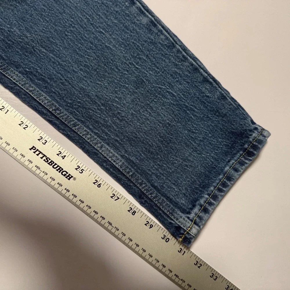 Free Assembly Womens Super High Rise Straight Leg Jeans Dark Wash‎ Size 12
